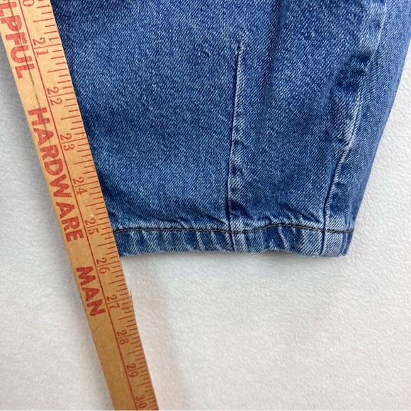 Zara High Rise Pleated Slouchy Barrel Balloon Leg Jeans Distressed Size 8 - Picture 4 of 8